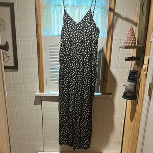 Natural Life Black and Pink Floral Dress